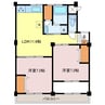 下野田みなと住宅 2LDKの間取り