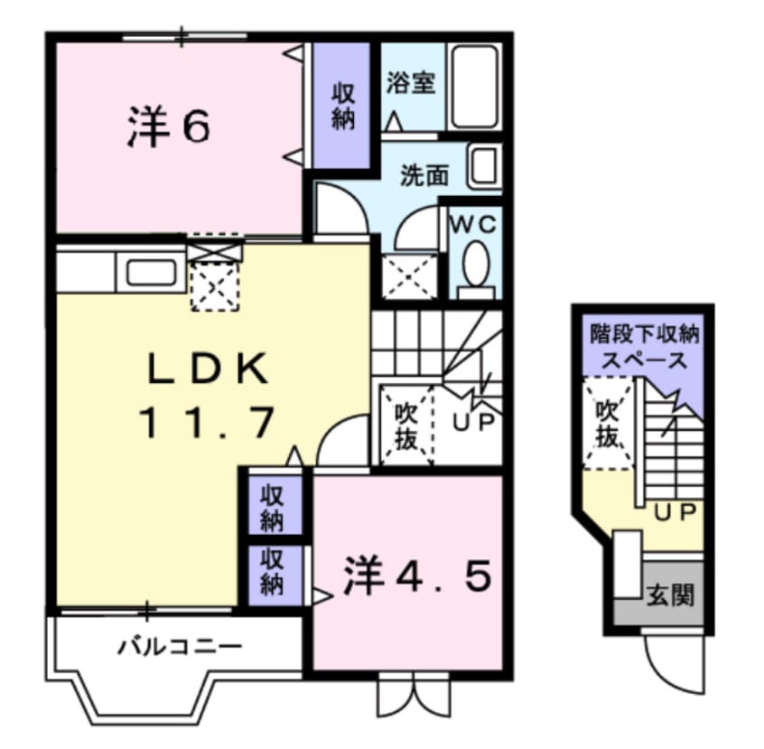 間取図 パルトネールF1