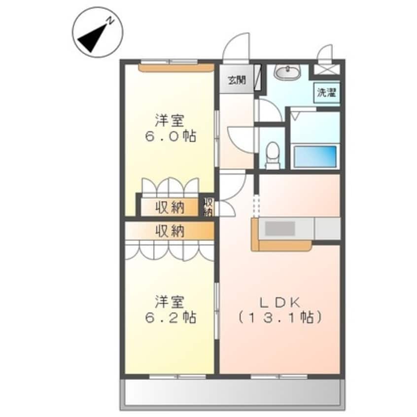 間取図 ル・パッサージュ