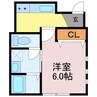 リープラス姫路宮上町 1Kの間取り