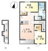 アクロポリスⅦ 2LDKの間取り