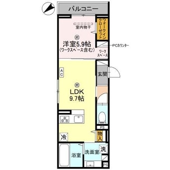 間取図 D's町坪
