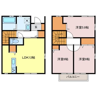 間取図 アルターナ英賀保