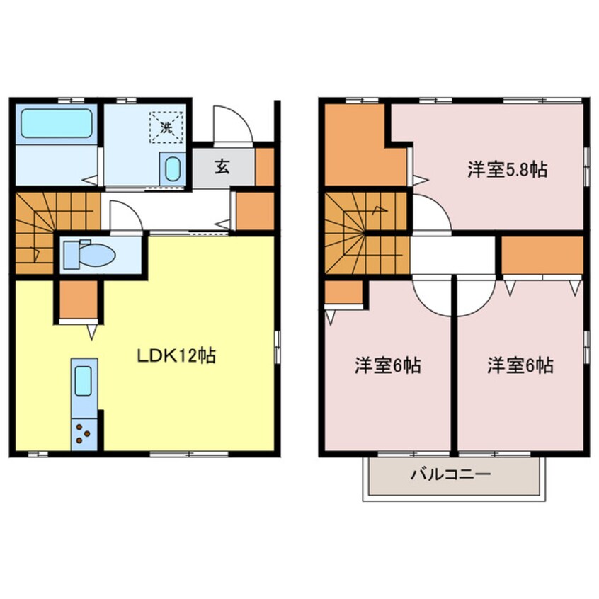 間取図 アルターナ英賀保