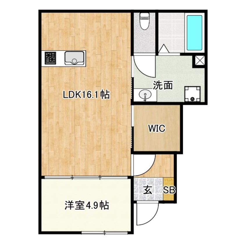 間取図 minato　terrace飾磨