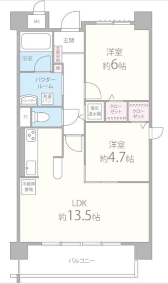 間取図 ラフィネ・K