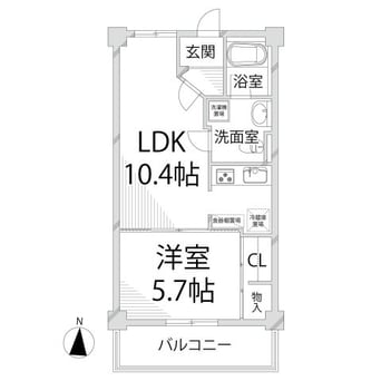 間取図 キャッスルコート南八代