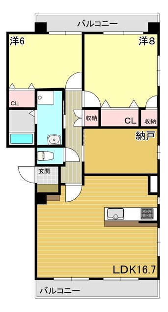 間取図 サニーニシウラ