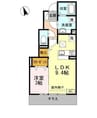 クラージュKS 1LDKの間取り