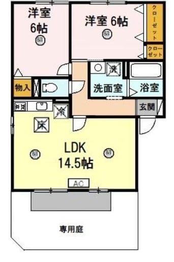 間取図 セリーヌヴィレッジＡ棟