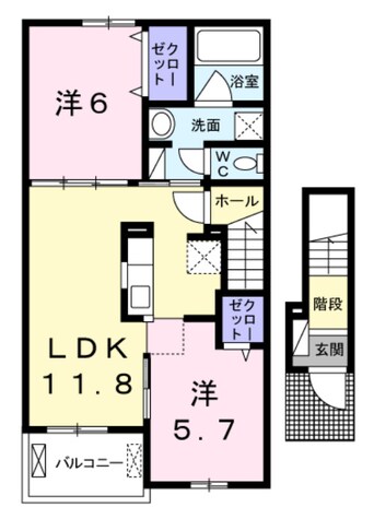間取図 テール　グランディールⅡ