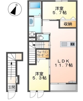 間取図 フェリーチェⅡ