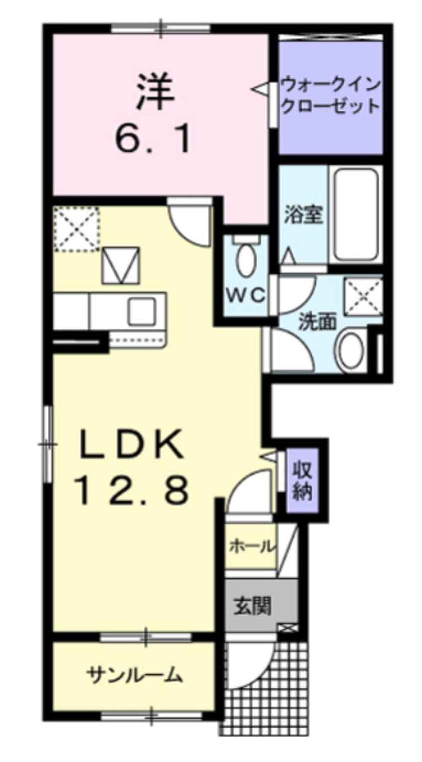 間取図 プレッソ姫路東Ⅰ