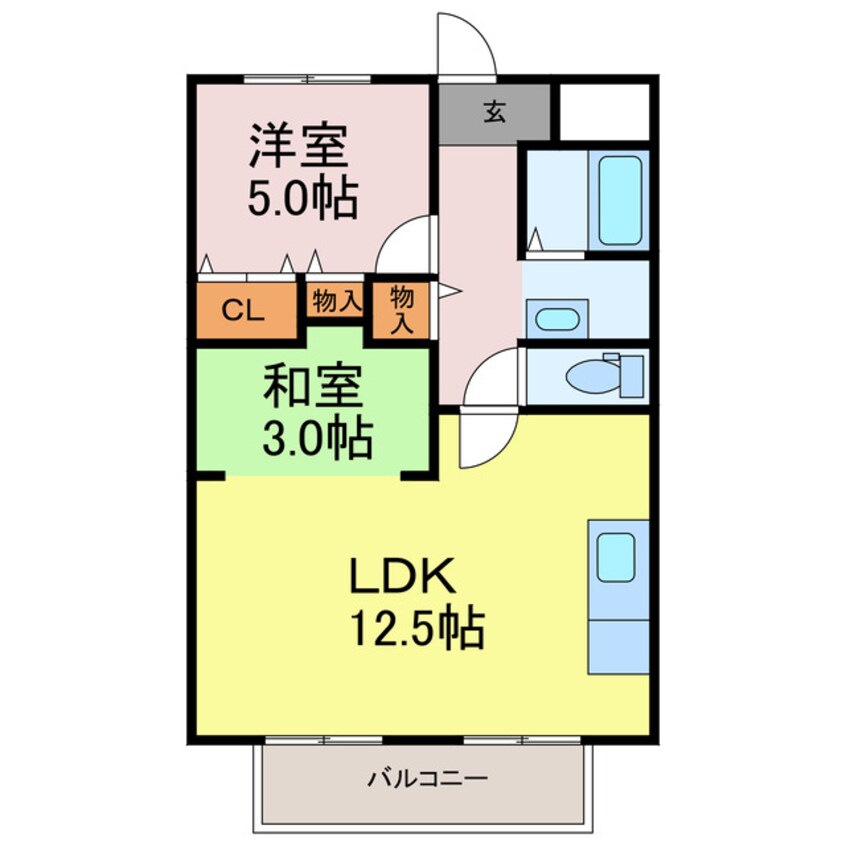間取図 西飾磨ハイツ