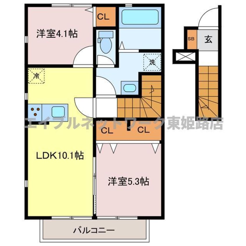 間取図 アルポルト姫路砥堀