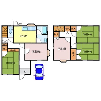 間取図 姫路市的形町的形1723-55戸建