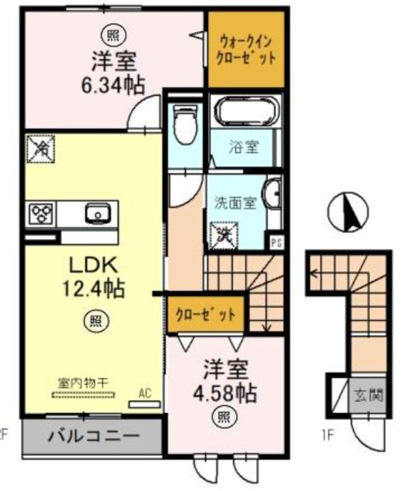 間取図 アルコバレーノ