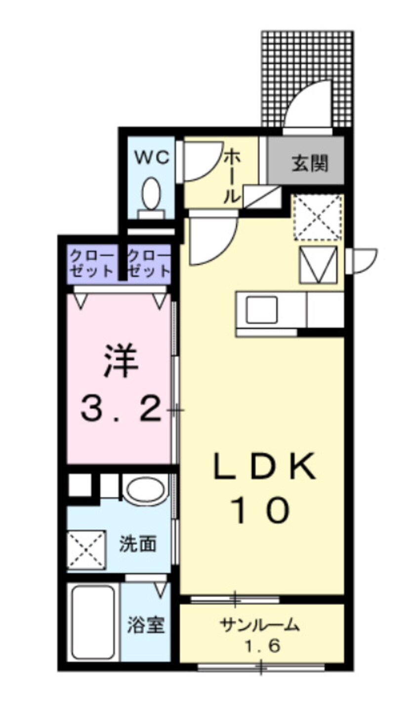 間取図 パル山崎