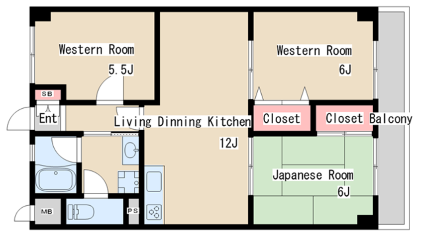 間取図 白川コーポ