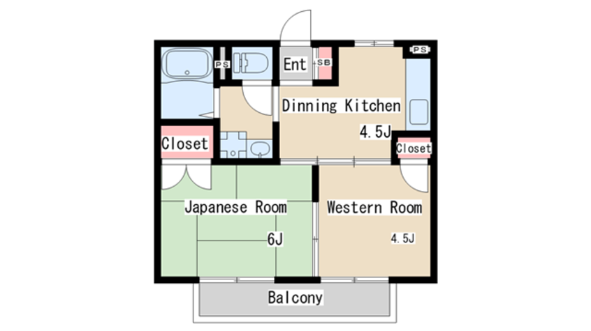 間取図 砂川ハイツ