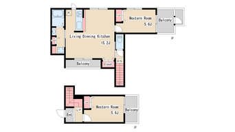 間取図 ＧＲＯＵＶ　ＭＡＩＳＯＮ須磨離宮