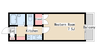 メゾン井上 1Kの間取り