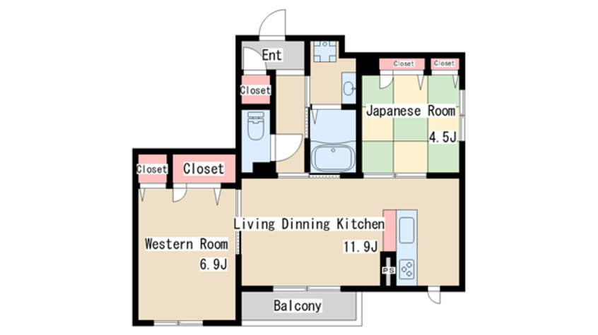 間取図 コンフォート須磨