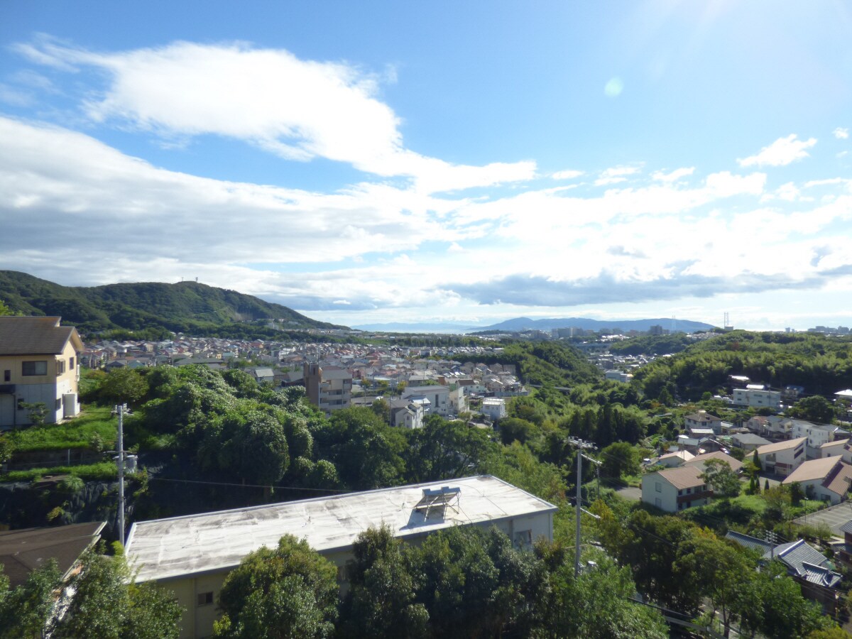 明石海峡大橋・淡路島まで見えます リブコートフェリス須磨山手台