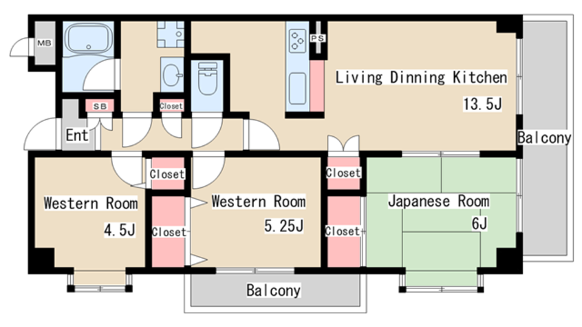 間取図 ラポール須磨