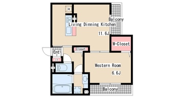 間取図 ラ・メゾンアンソレイエ板宿