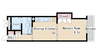 ＰａｒｋＣｏｕｒｔ離宮前 1DKの間取り