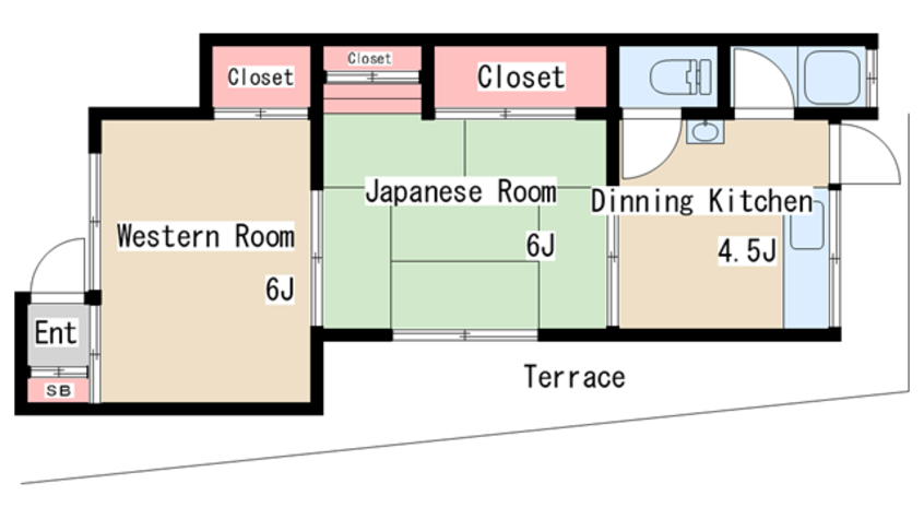 間取図 西舞子荘北棟
