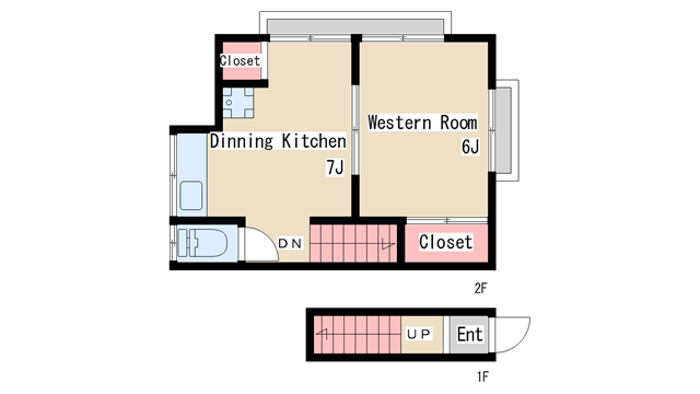 間取り図 湊川文化西棟
