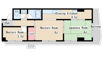 間取図 メイクアップハイツ須磨浦