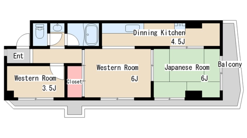 間取図 メイクアップハイツ須磨浦