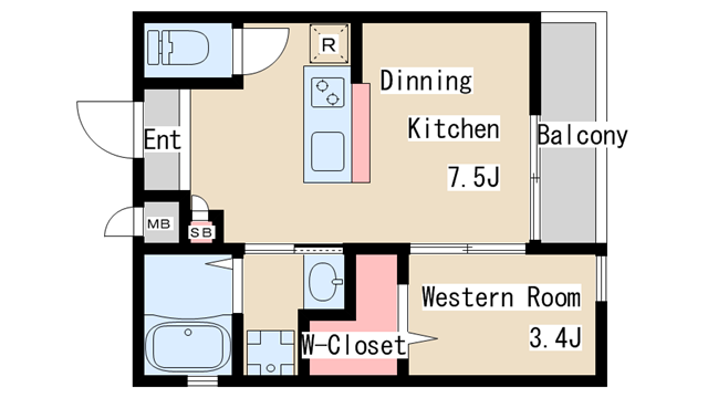 間取り図 ワコーレヴィータ神戸須磨浦通