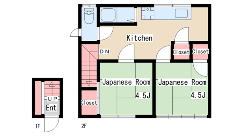 間取図 離宮前町１丁目アパート