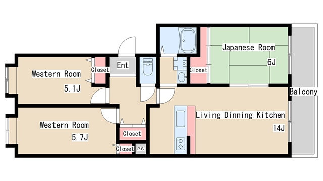 間取り図 メービウス妙法寺