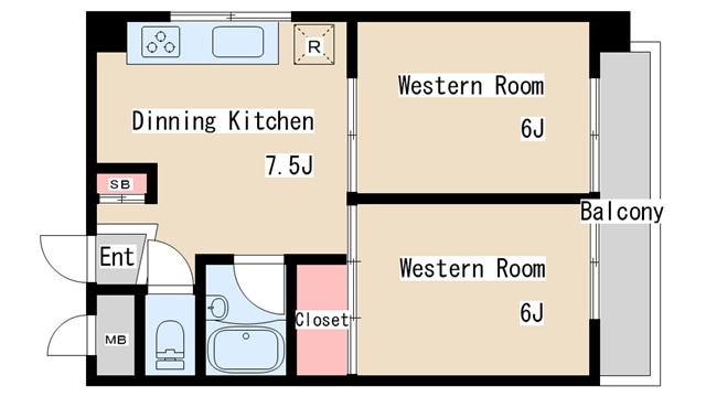 間取り図 ハイツ須磨