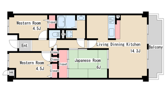 間取図 高倉山ハイツ