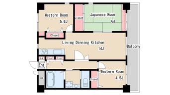 間取図 ラヴィール須磨