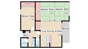 間取図 グリーンハイツ妙法寺Ｂ棟