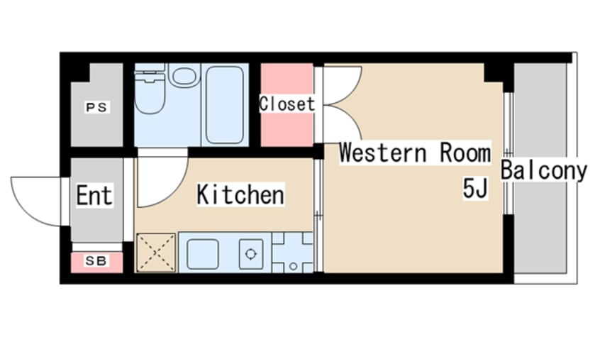間取図 ポコアポコ須磨板宿