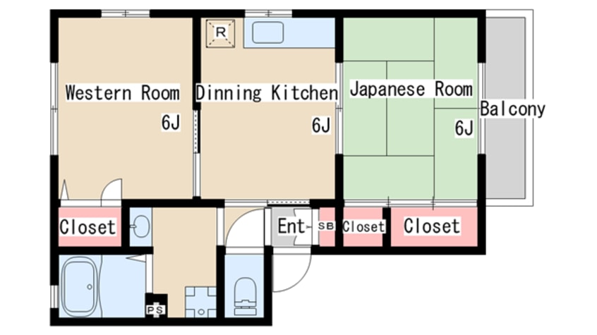 間取図 須磨天神ハイツ