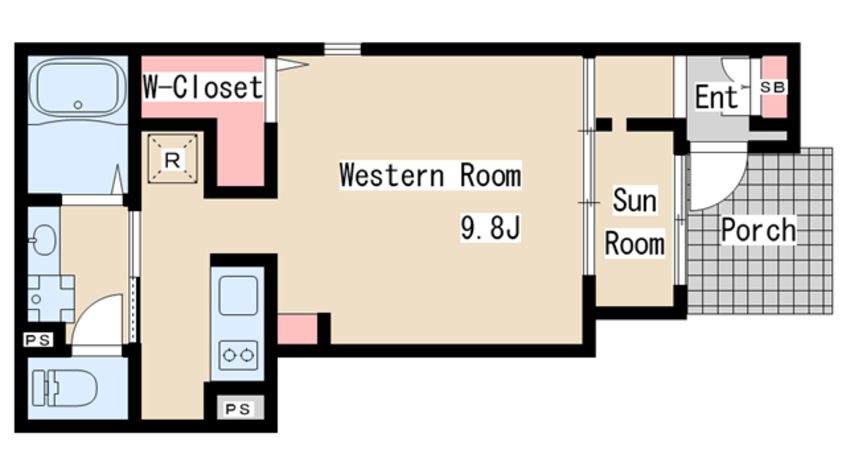 間取図 ラ　メール　ビート