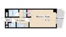 ルナ学園 1Kの間取り