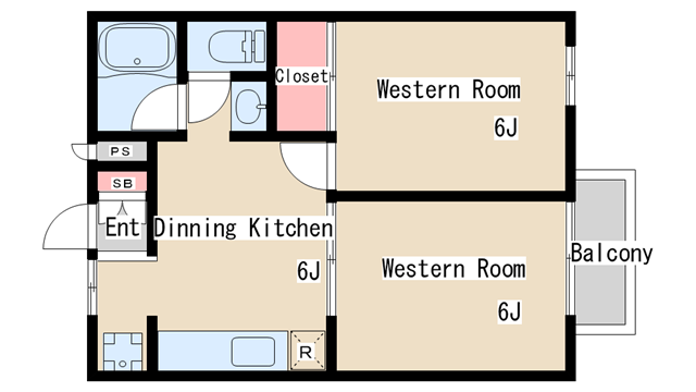 間取り図 ヴィラ若木