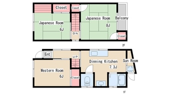 間取図 須磨本町２丁目貸家