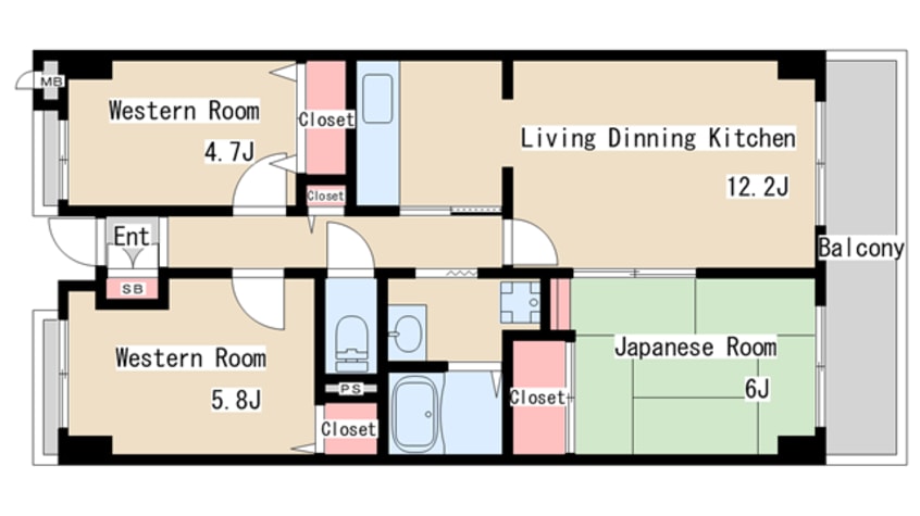 間取図 シティ南落合