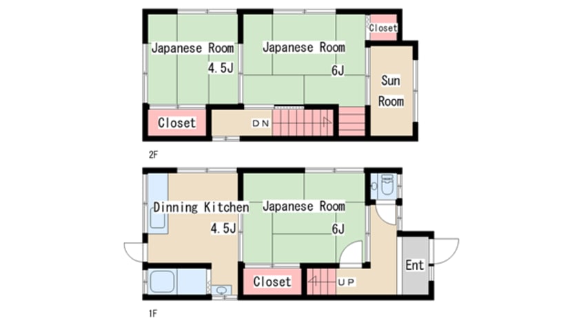 間取図 北町２丁目貸家